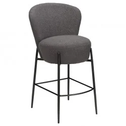 Bar stool Orbit by Amtorp design Grey boucle fabric seat height 65cm