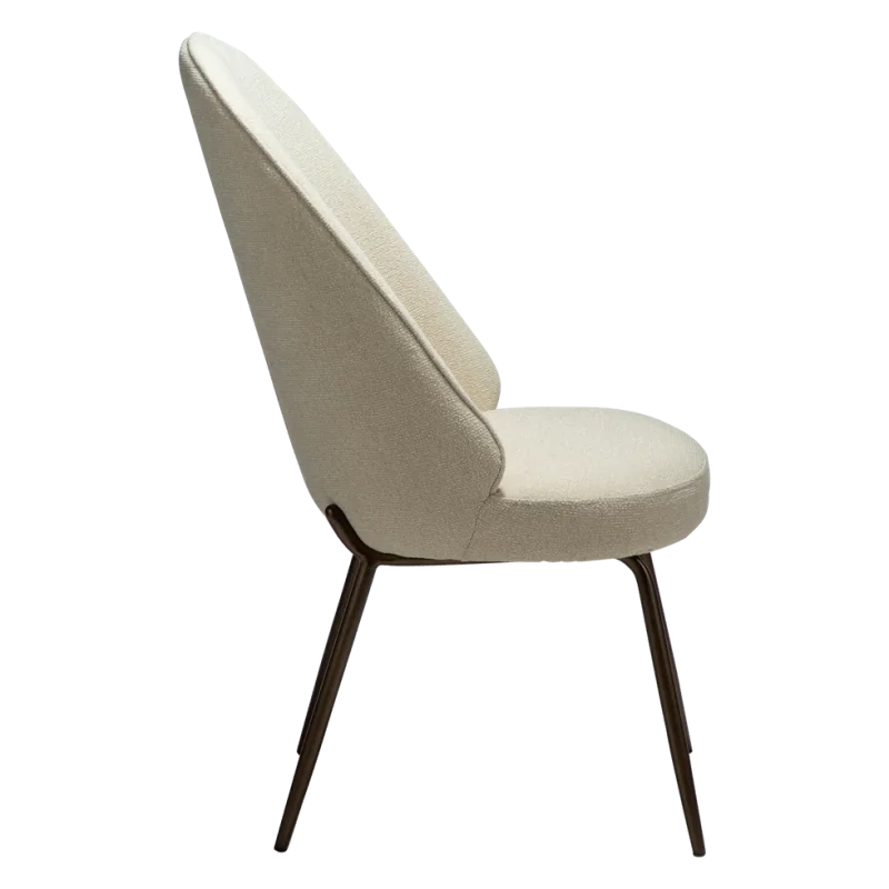 Καρέκλα Utopia Brass frame by Says Who με ύφασμα μπουκλέ 54x63x99cm