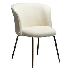Καρέκλα Bliss Brass frame by Says Who με ύφασμα μπουκλέ 63 x 64 x 83cm