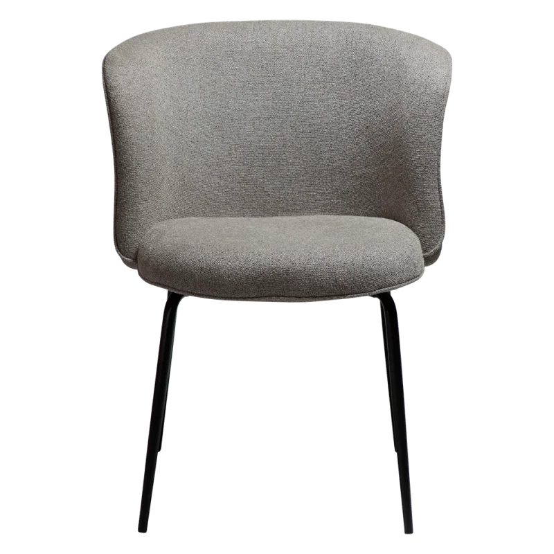 Chair Bliss Black frame by Says Who with boucle fabric 63 x 64 x 83cm