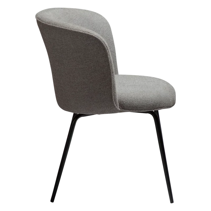 Chair Bliss Black frame by Says Who with boucle fabric 63 x 64 x 83cm