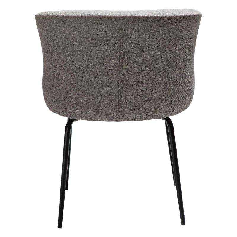 Chair Bliss Black frame by Says Who with boucle fabric 63 x 64 x 83cm