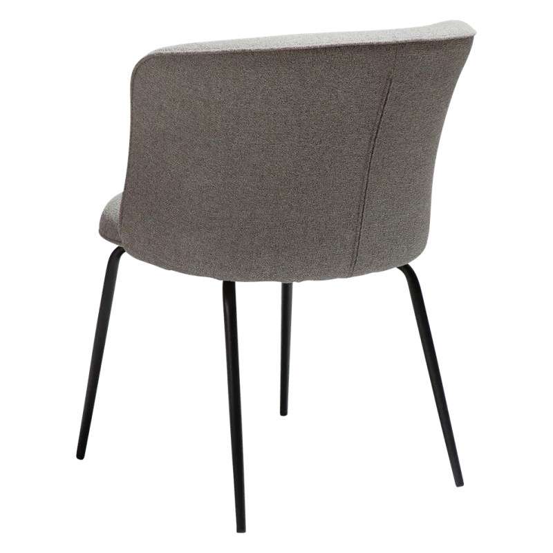 Chair Bliss Black frame by Says Who with boucle fabric 63 x 64 x 83cm