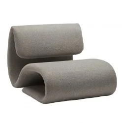 Lounge Chair Dubna by M.Georgsen grey-beige boucle fabric 75x92x64cm