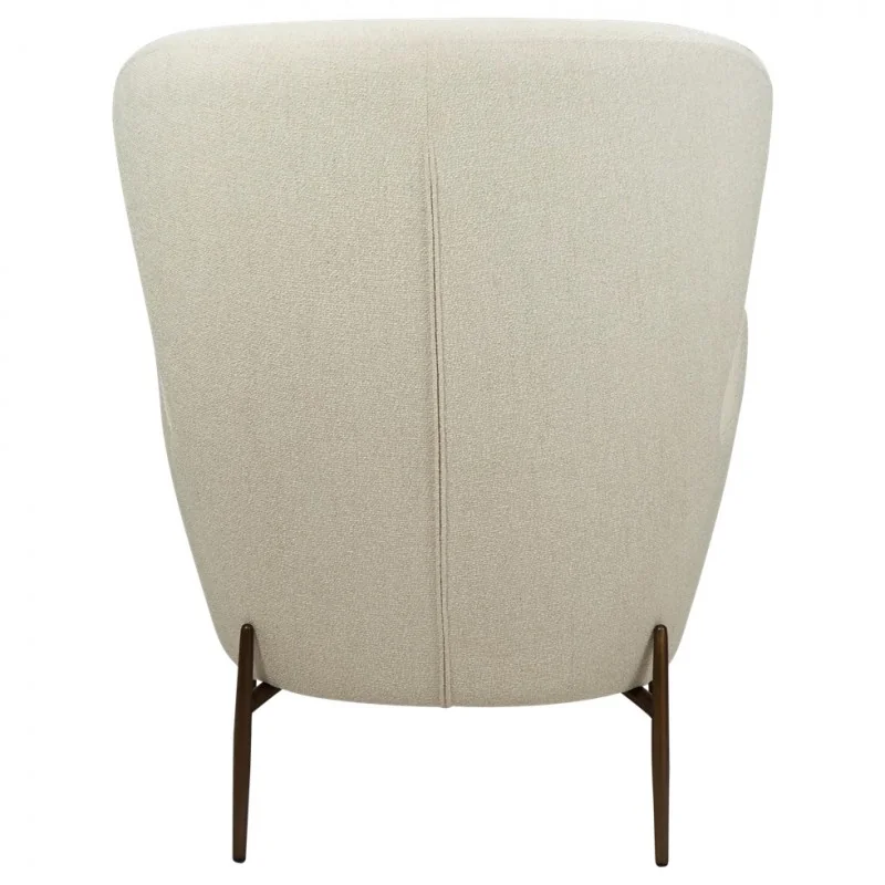 Armchair Glam High Back by Sanne Protin off-white boucle 76x86x105cm