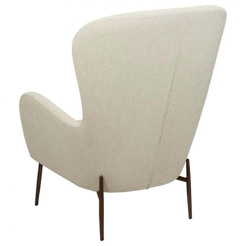 Armchair Glam High Back by Sanne Protin off-white boucle 76x86x105cm