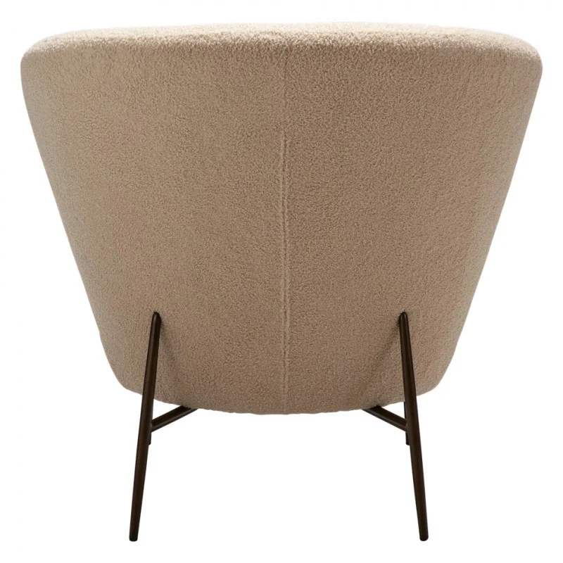 Lounge Chair Orbit by Amtorp design beige boucle fabric 84 x 83 x 84cm