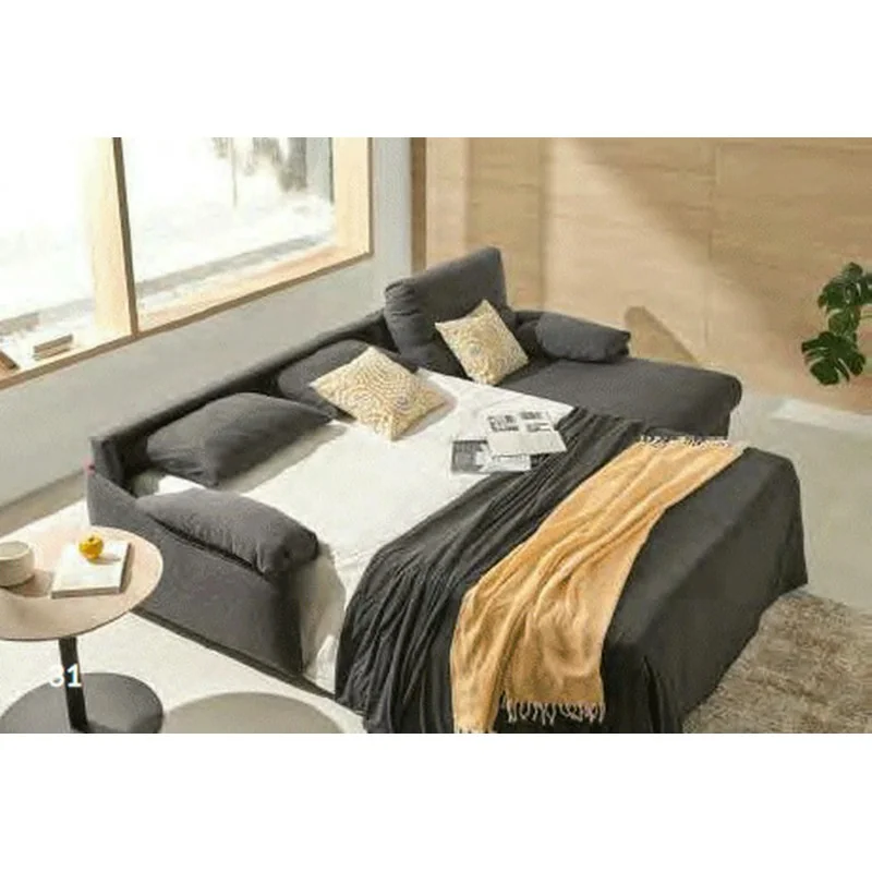 Corner sofa bed Sheila with storage fabric of your choice 255-275x155