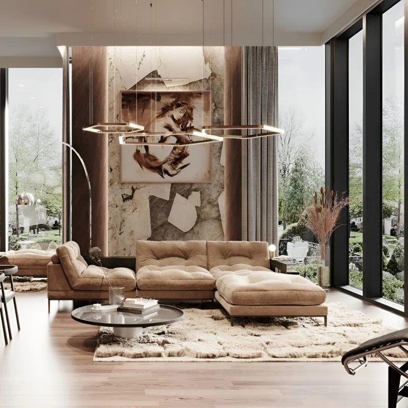 Corner sofa modular Study with recliner by Arik 285-305 x 203cm