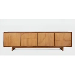 Μπουφές Mia με 4 πόρτες από μασίφ ξύλο teak 210 x 45 x 60cm
