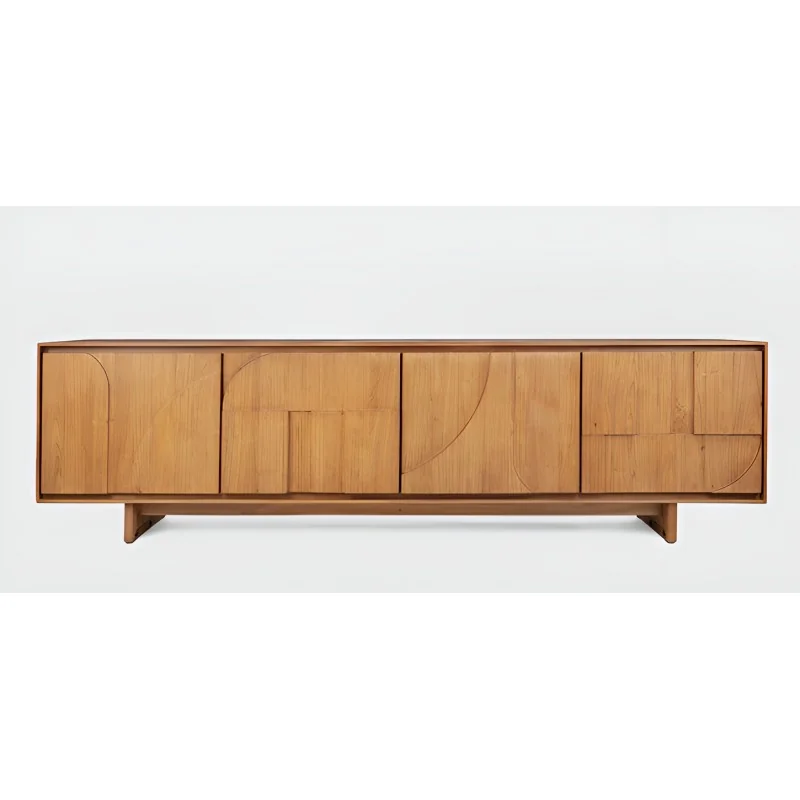 Μπουφές Mia με 4 πόρτες από μασίφ ξύλο teak 210 x 45 x 60cm