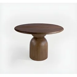 Round dining table Olive of solid mango wood ⌀120cm