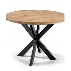 Round Dining table Lexus of solid oak wood ⌀130 - ⌀140 - ⌀150cm