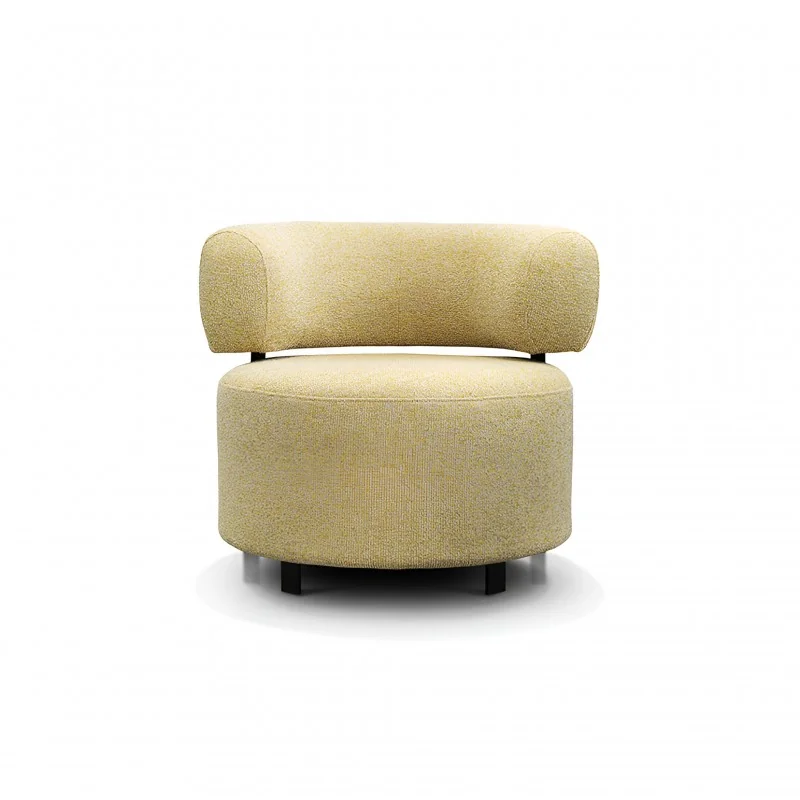 Armchair Aston with metal frame & fabric of your choice 88 x 87 x 74cm