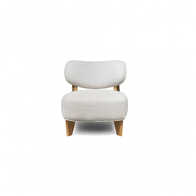 Armchair Juna solid wooden legs with fabric of your choice 70x79x72cm