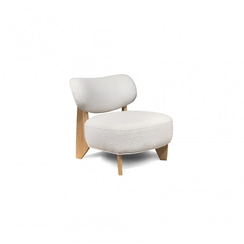 Armchair Juna solid wooden legs with fabric of your choice 70x79x72cm