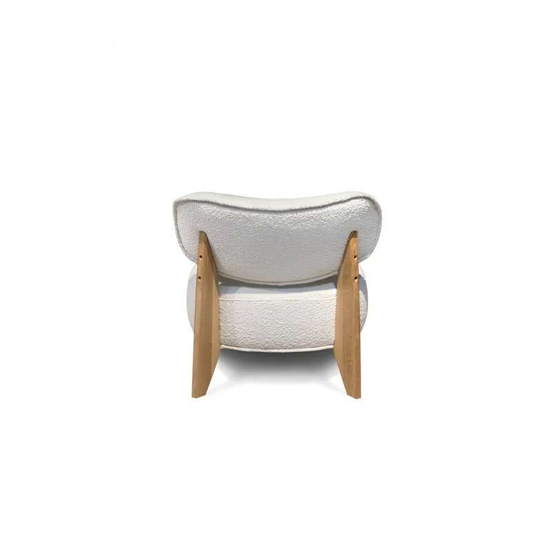 Armchair Juna solid wooden legs with fabric of your choice 70x79x72cm