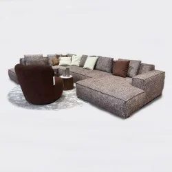 Καναπές γωνία Vellaro σε σχήμα Π 242 x 390-410-430-450 x 170cm