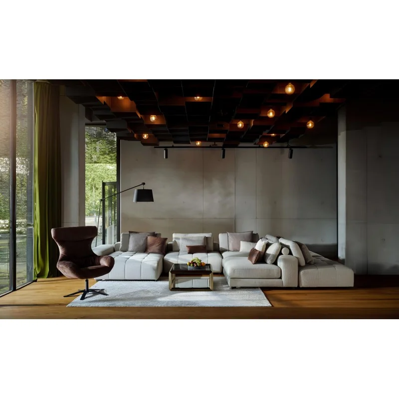 Corner sofa modular Bella Vista U-shape 190 x 365-395-435 x 245-270cm
