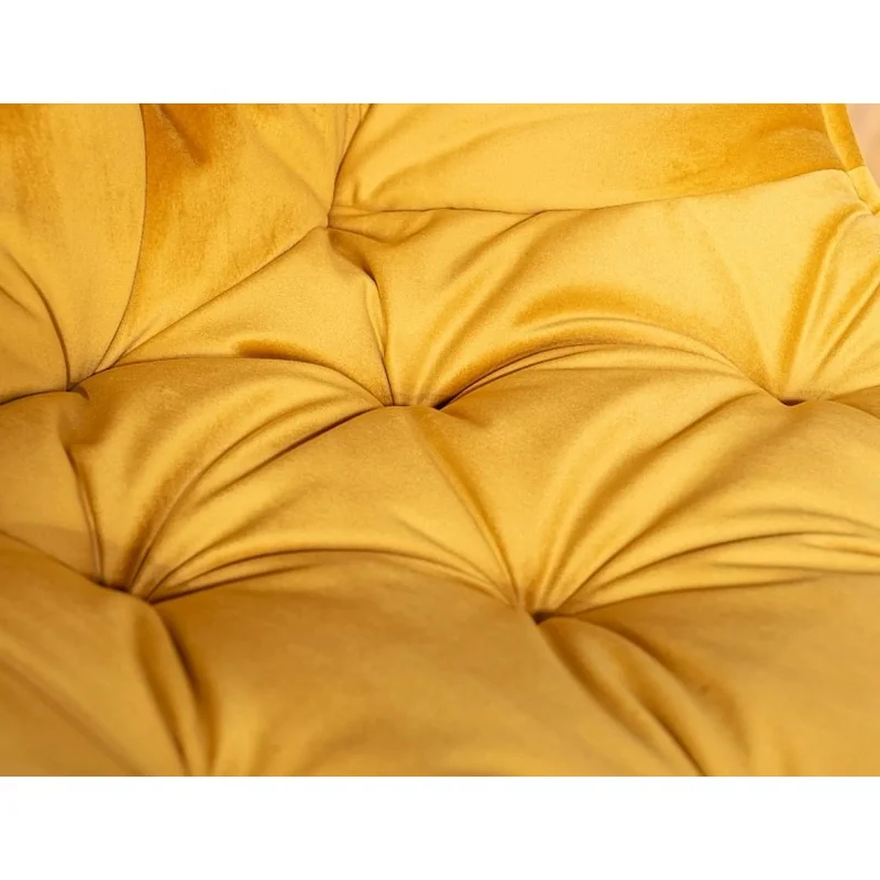 Chair with armrests Cherry with gold color velvet 57 x 58 x 87cm