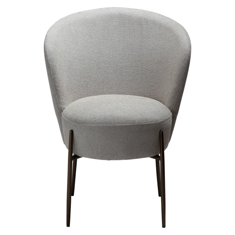 Chair Orbit by Amtorp design upholstered with boucle fabric 64x62x87cm