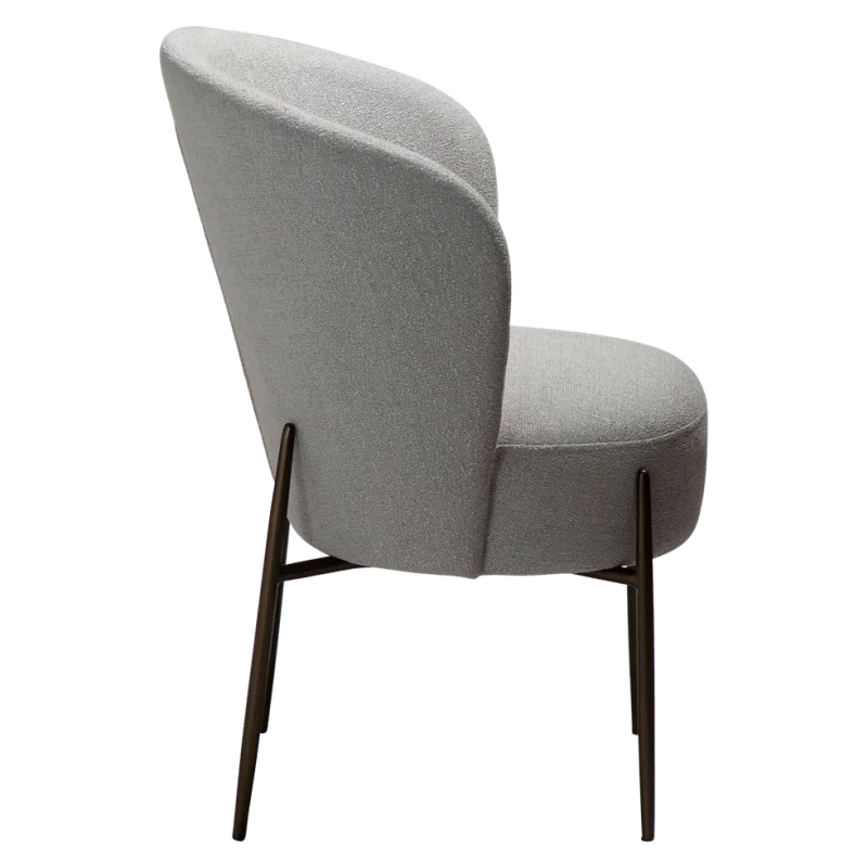 Chair Orbit by Amtorp design upholstered with boucle fabric 64x62x87cm