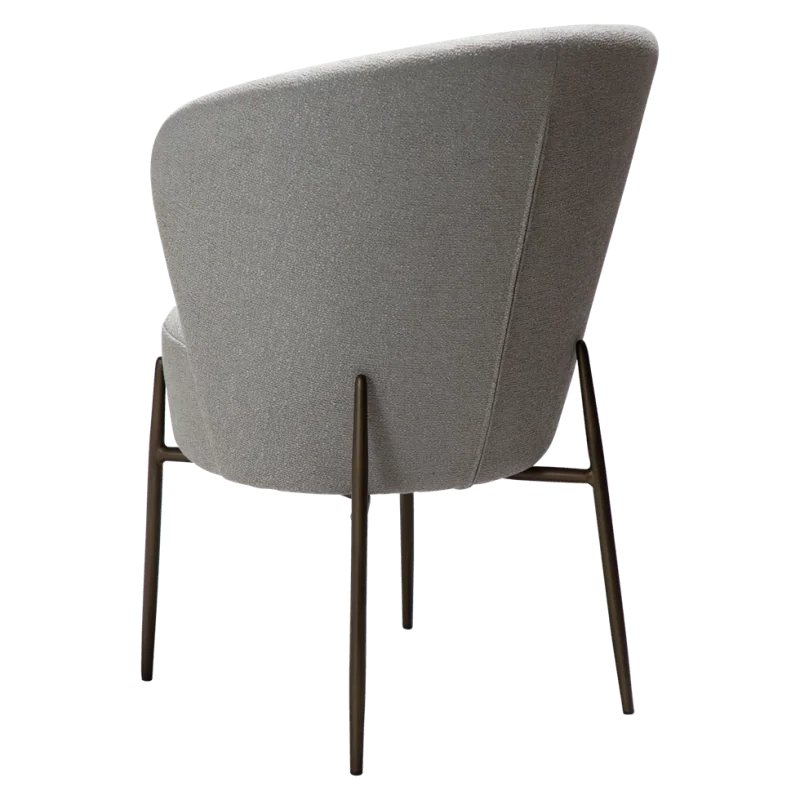 Chair Orbit by Amtorp design upholstered with boucle fabric 64x62x87cm