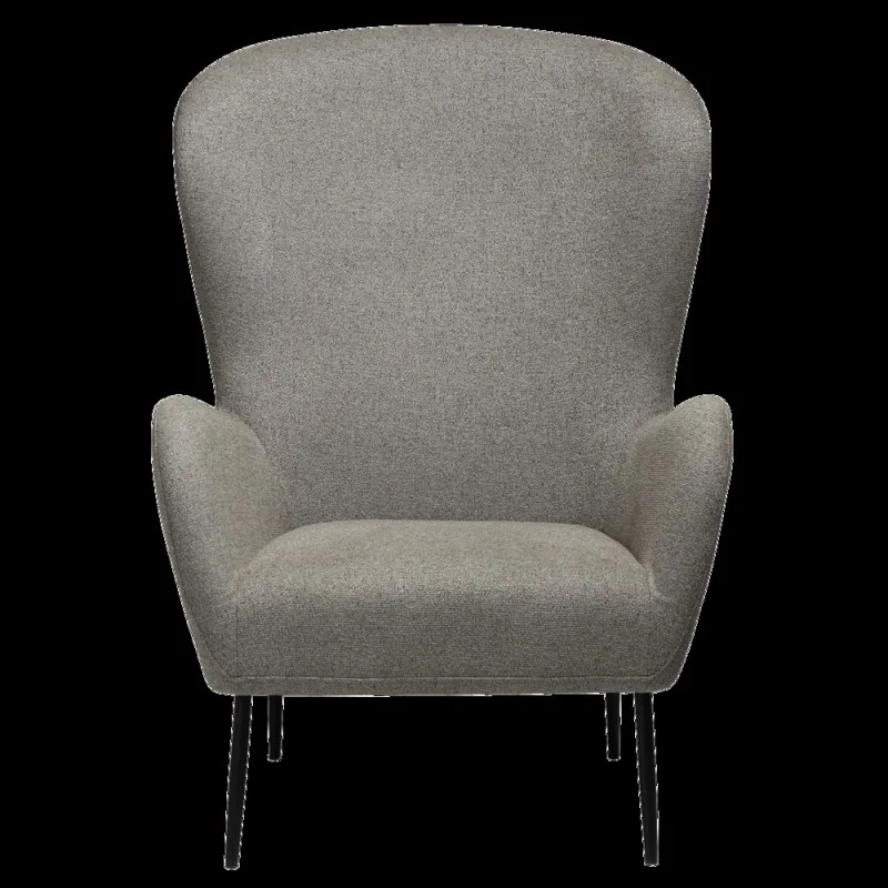 Armchair Glam High Back by Sanne Protin greige boucle 76x86x105cm