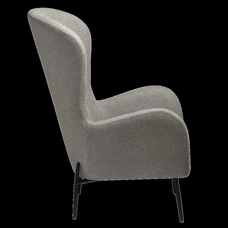 Armchair Glam High Back by Sanne Protin greige boucle 76x86x105cm