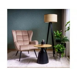 Τραπέζι μέσης Itaka Wood σετ 2 τμχ. από μεταλλο & ξυλο 130 x 70cm