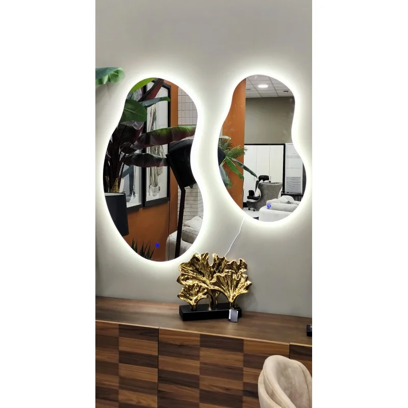 Καθρέφτης τοίχου Dali οβάλ με φωτισμό LED 74 x 120cm or 55 x 90cm