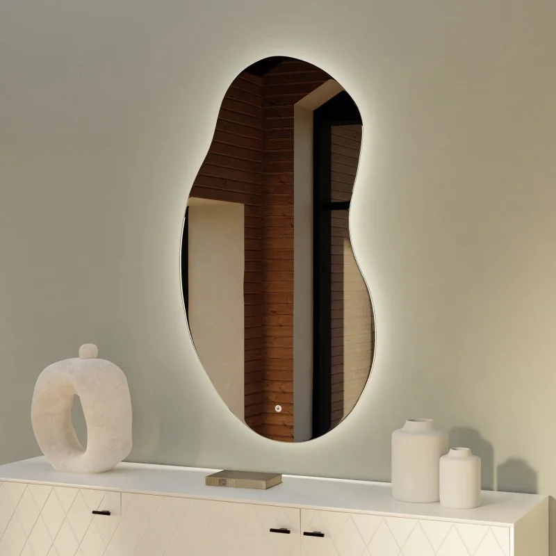 Καθρέφτης τοίχου Dali οβάλ με φωτισμό LED 74 x 120cm or 55 x 90cm