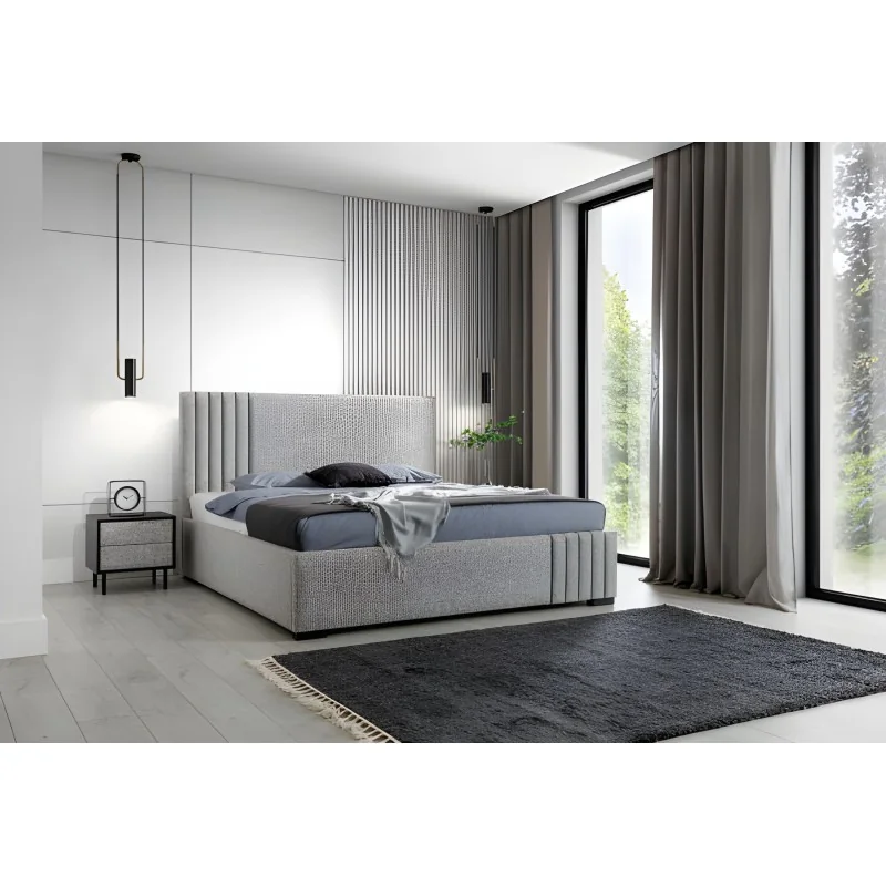 Bed Vertigo with fabric of your choice for mattress 160 - 180 x 200cm
