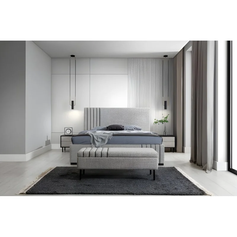Bed Vertigo with fabric of your choice for mattress 160 - 180 x 200cm