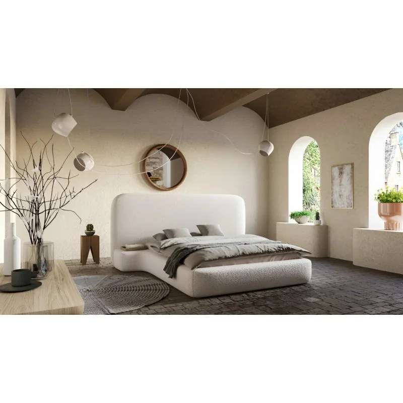 Bed Genesis with nightstands yours choice fabric mattress 160-180x200