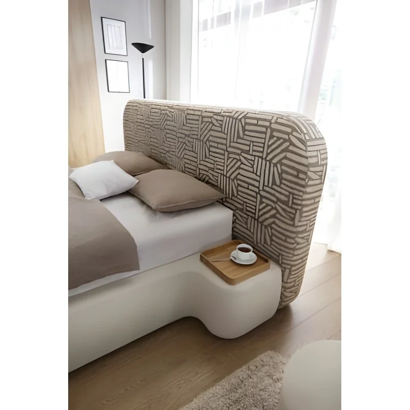 Bed Genesis with nightstands yours choice fabric mattress 160-180x200