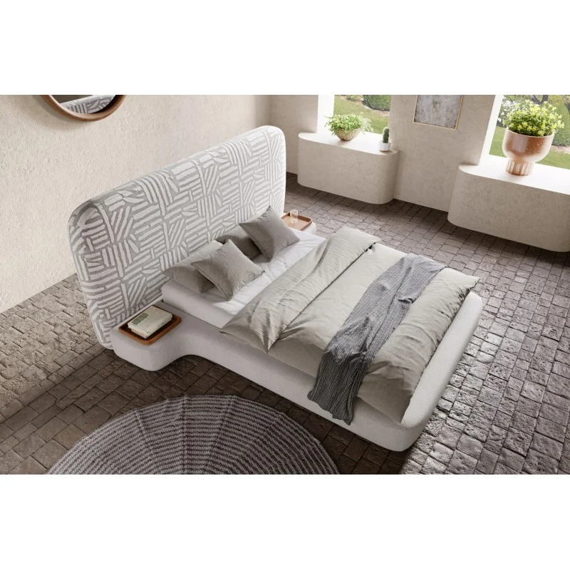 Bed Genesis with nightstands yours choice fabric mattress 160-180x200