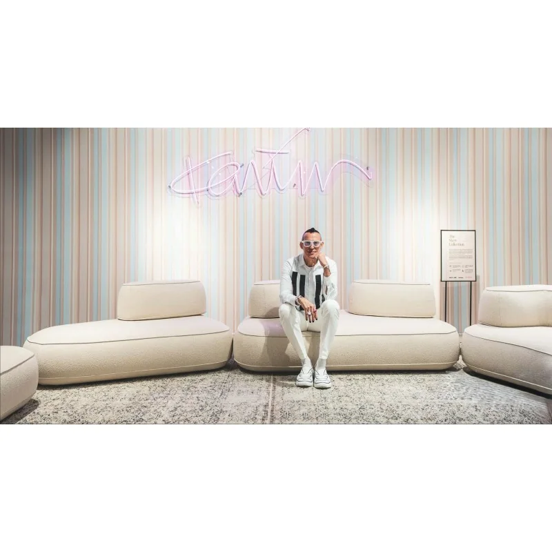 Coffee Table Skew by Karim Rashid in fabric of your choice 146x80x41cm