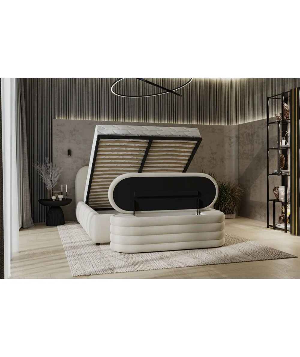 Bed Isla Gray with storage SPECIAL OFFER for mattress 160 x 200cm