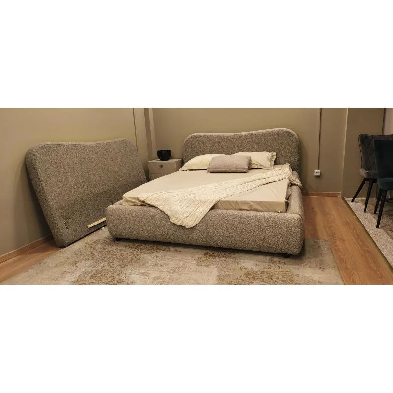 Bed Isla Gray with storage SPECIAL OFFER for mattress 160 x 200cm