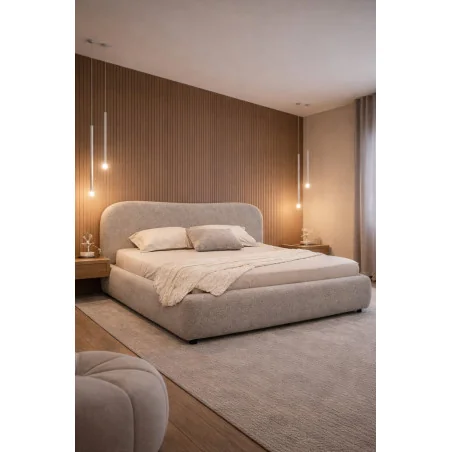 Bed Isla Gray with storage SPECIAL OFFER for mattress 160 x 200cm