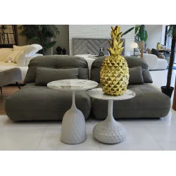 Coffee Table Salo Ceramic Top marble effect set of 2 pieces 110 x 50cm