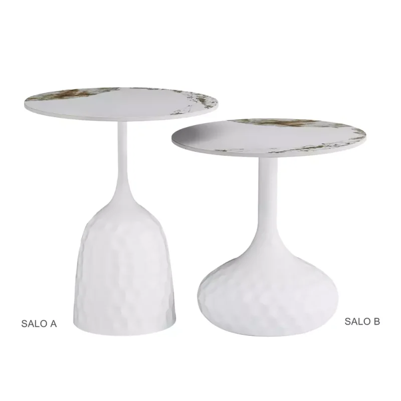 Coffee Table Salo Ceramic Top marble effect set of 2 pieces 110 x 50cm