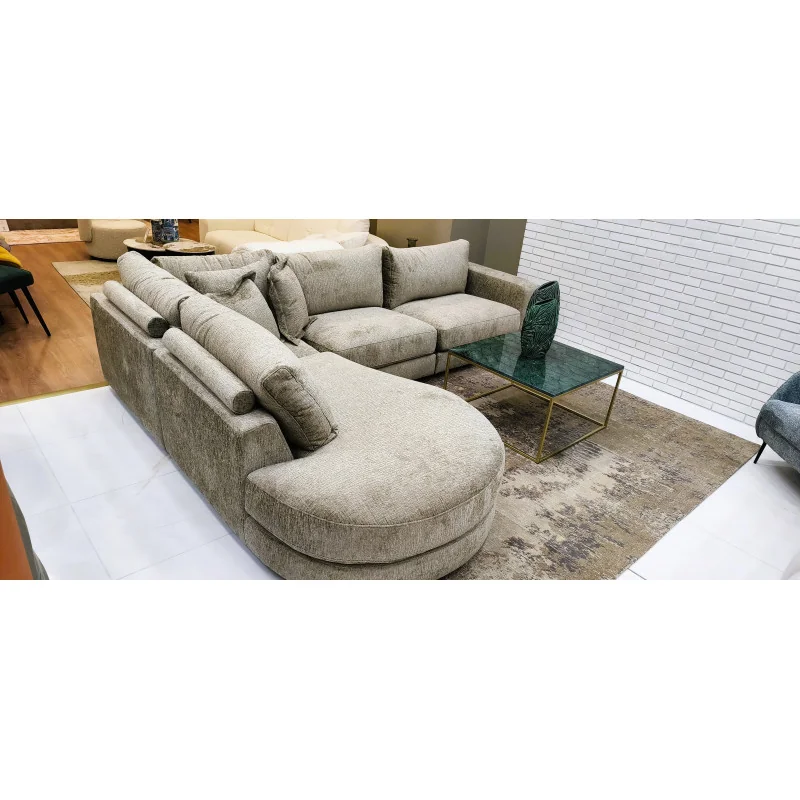Γωνιακός Καναπές Drop Round Open End 315-335-350x260 & 350x350cm