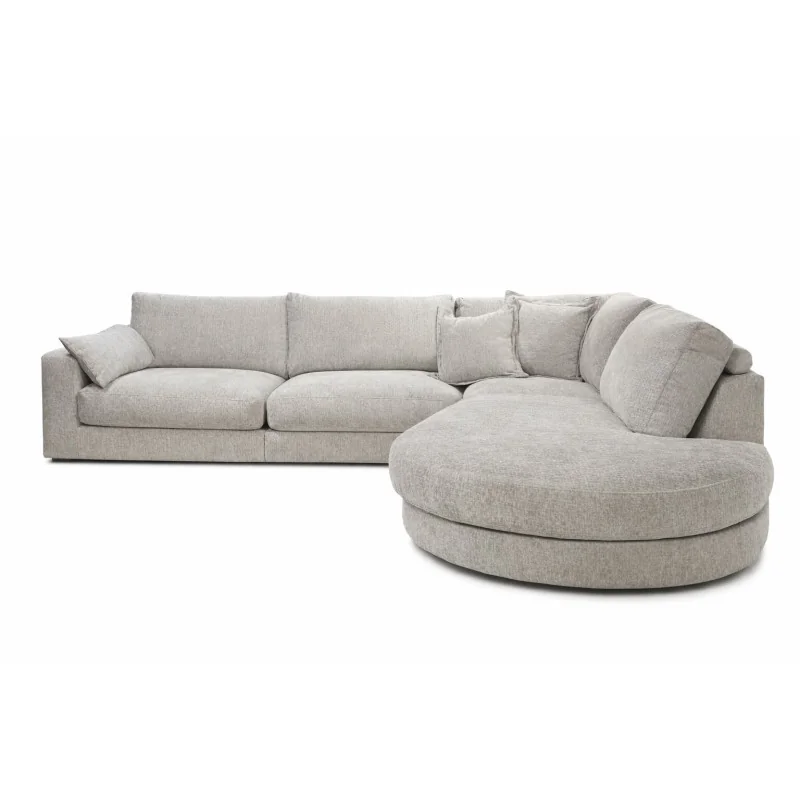 Γωνιακός Καναπές Drop Round Open End 315-335-350x260 & 350x350cm