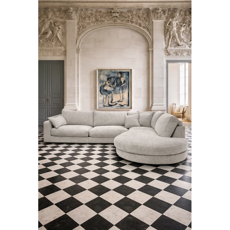 Γωνιακός Καναπές Drop Round Open End 315-335-350x260 & 350x350cm