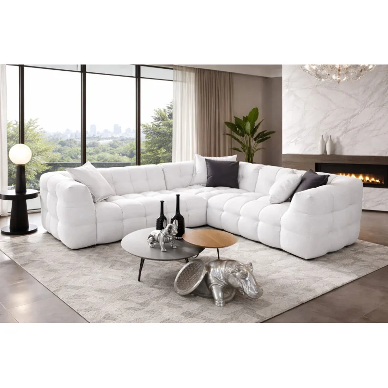 Corner sofa modular Michellin by Arik with 2 arms 322 x 322cm