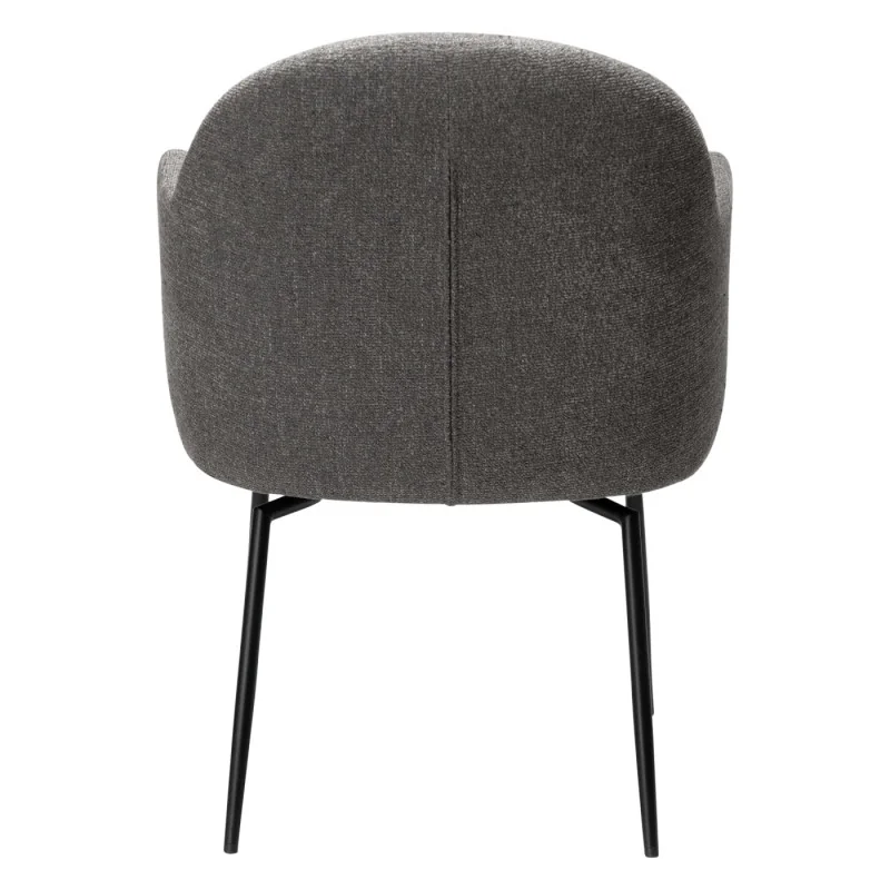 Chair Bae Swivel Black Frame by M.Georgsen boucle fabric 57x61x80cm