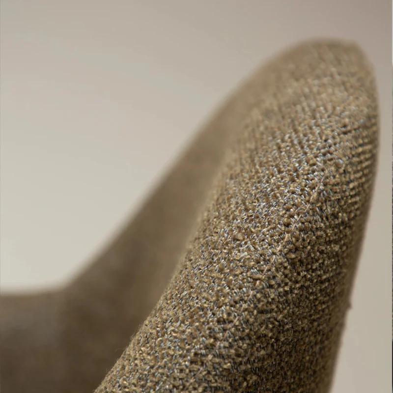 Chair Bae Swivel Pewter frame Olive fabric by M.Georgsen 57x61x80cm