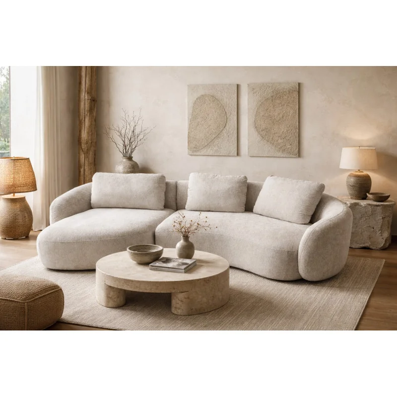Corner Sofa Domani Curved 45º Chaisel by Enrique Marti 310 x 170cm